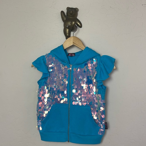 Jojo Siwa sequin sweater top hoodie size M (7/8) - Picture 1 of 7